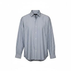 The Kooples Brera Lux Blue White Striped Oversized Button Down Shirt NWT Small